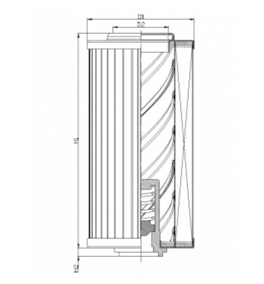 XD250T40A/3 hydraulic filter element