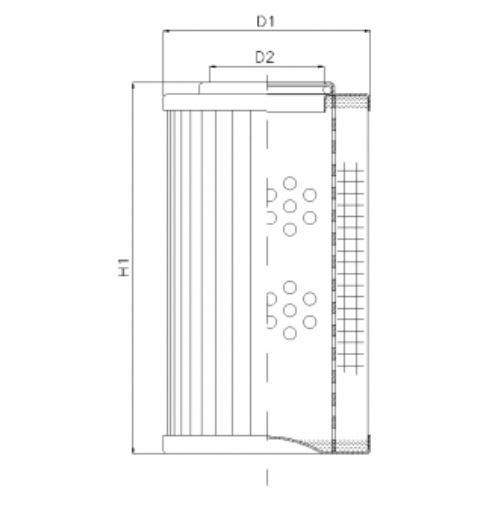 D193G03A hydraulic filter element