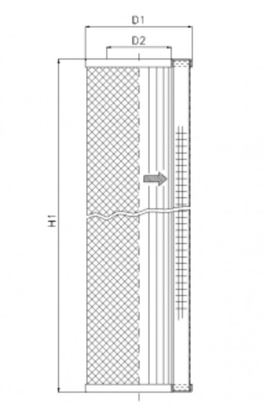 WG854 hydraulic filter element