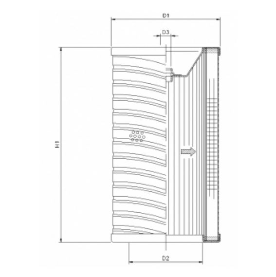 R740G10 hydraulic filter element