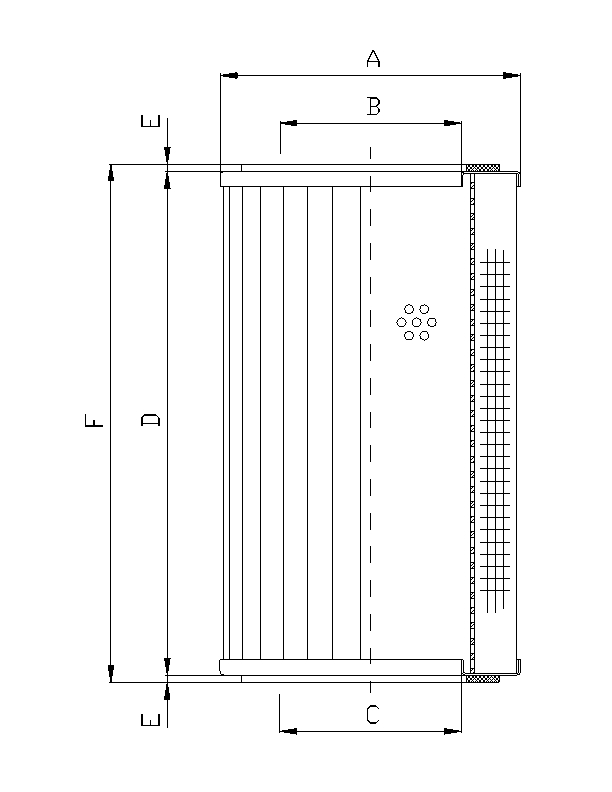RVR11400B100B hydraulic filter element