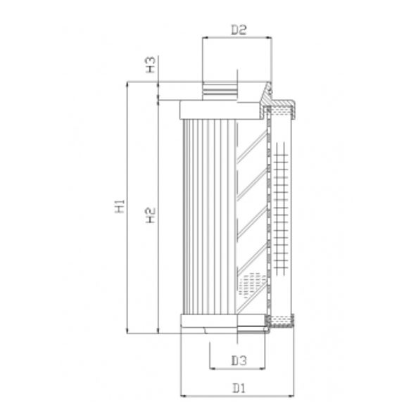 R531T25 hydraulic filter element