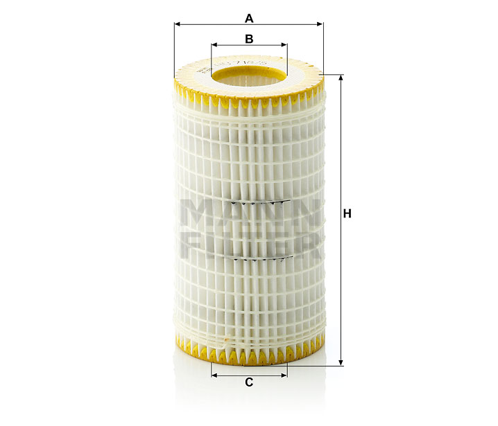 HU 718/5 x oil filter element (metal-free)