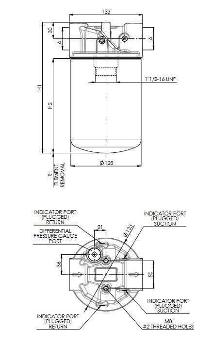FAHA150000BB6DS000S0 in-line filter (pressure line)