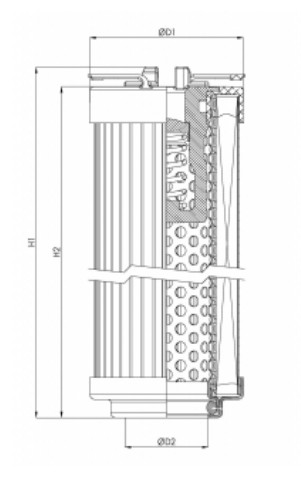 R102C10C hydraulic filter element