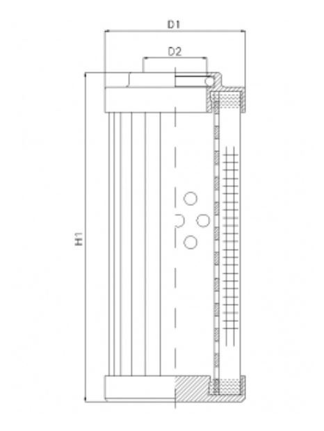 DVD2560F10B/1 hydraulic filter element