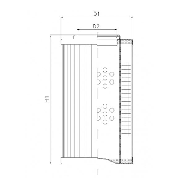 D114G10A hydraulic filter element