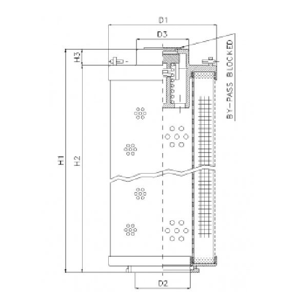 RHR500M20V/5 hydraulic filter element