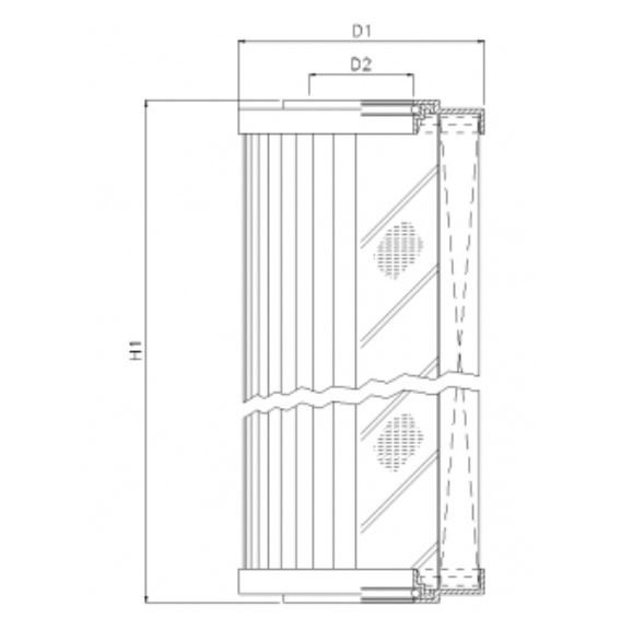 R242C25 hydraulic filter element