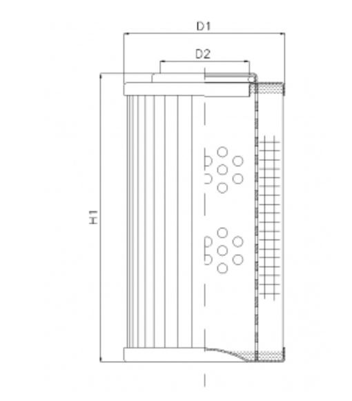 D142T300A hydraulic filter element