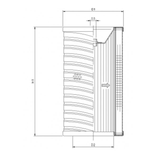 R700T40 hydraulic filter element