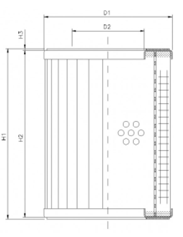 DMD059E10B hydraulic filter element