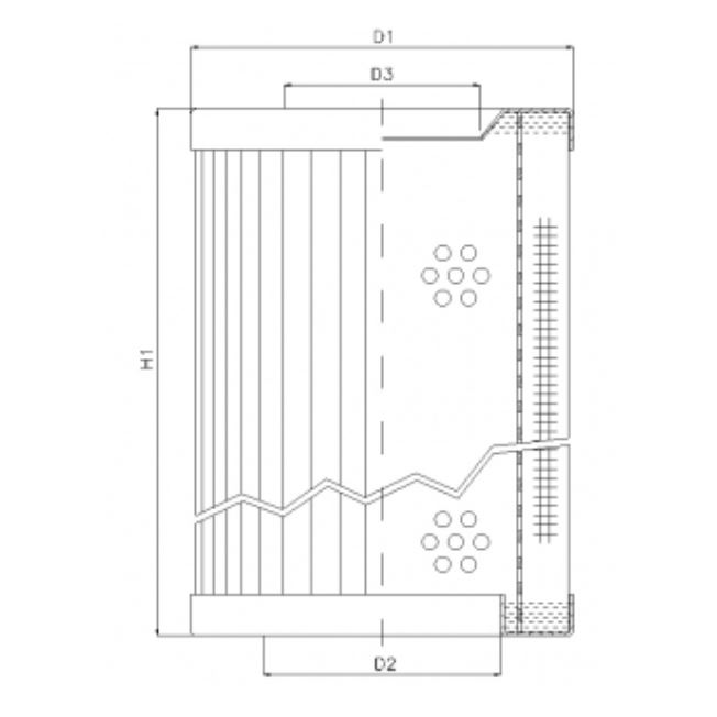 RVR118E03B hydraulic filter element
