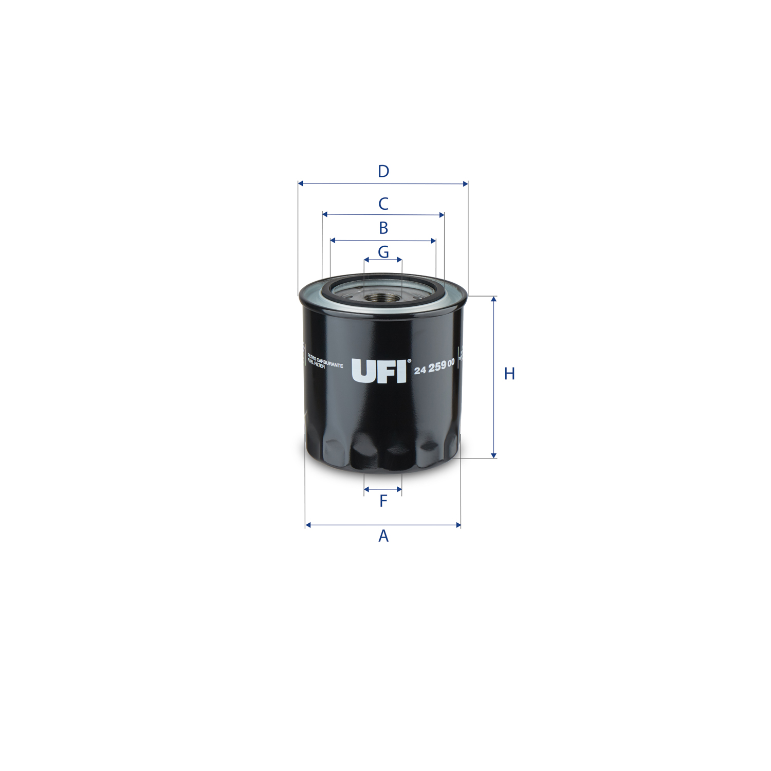 24.259.00 fuel filter spin-on