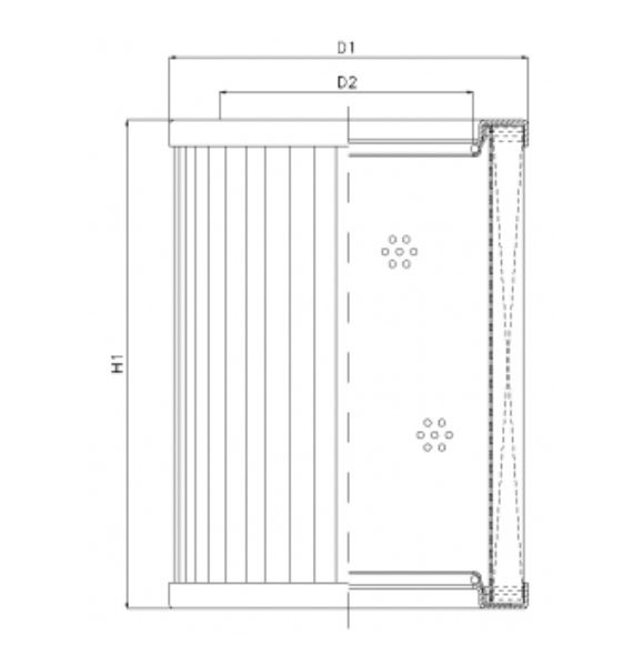 R434T80 hydraulic filter element