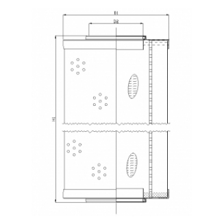 R672G10V hydraulic filter element