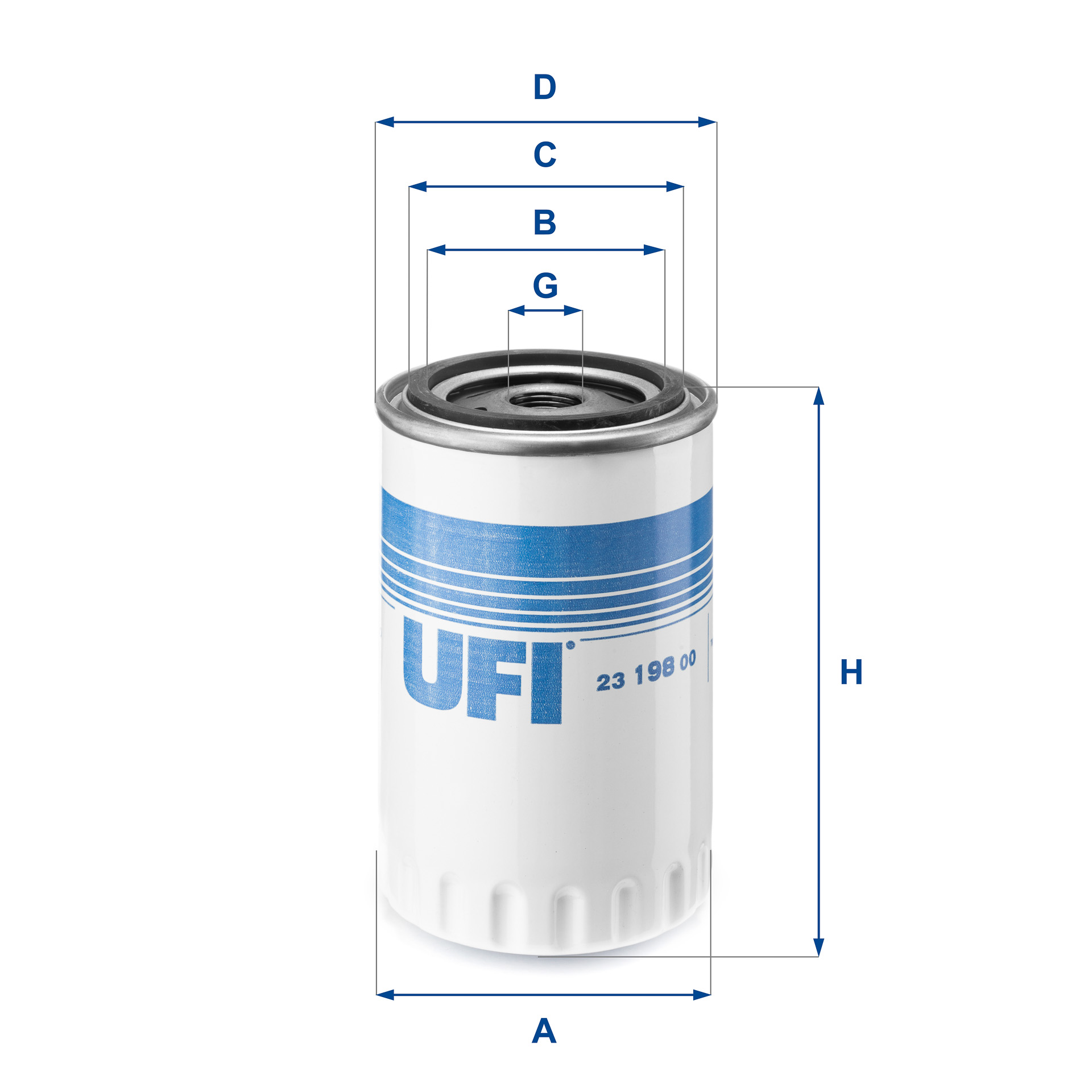 23.198.00 oil filter spin-on