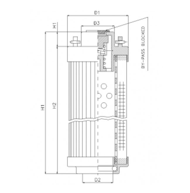RHR330S50B/5 hydraulic filter element