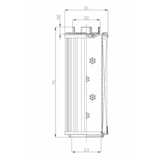 RHR2600S50B0/AB1 hydraulic filter element
