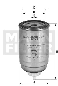 WK 716/2 x fuel filter spin-on