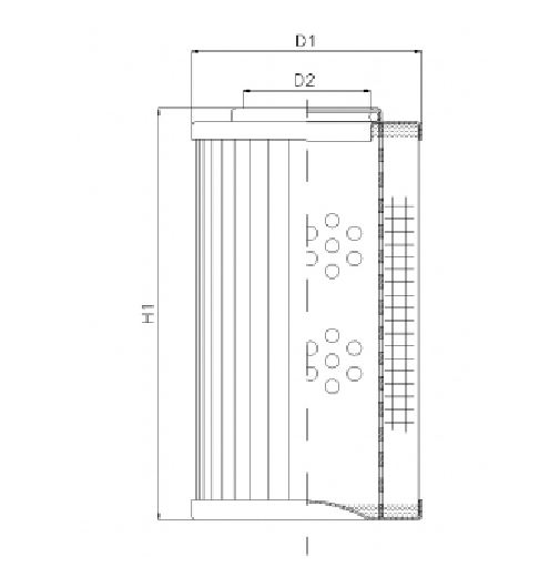 DVD20005B60V hydraulic filter element