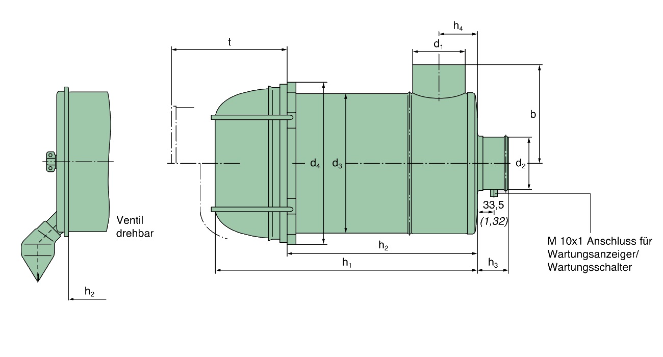 45 440 92 444 air filter (Piclon)