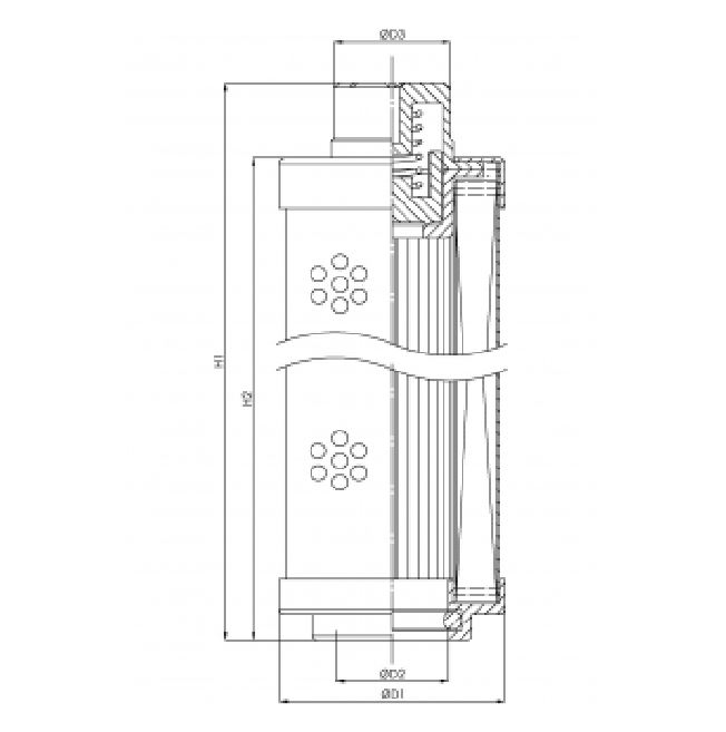 WX440 hydraulic filter element