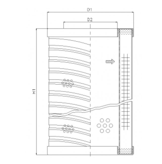 RVR20A05B hydraulic filter element