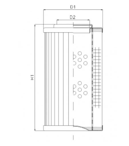 D612C10 hydraulic filter element