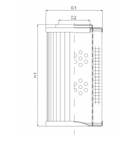 DHD60B50B hydraulic filter element