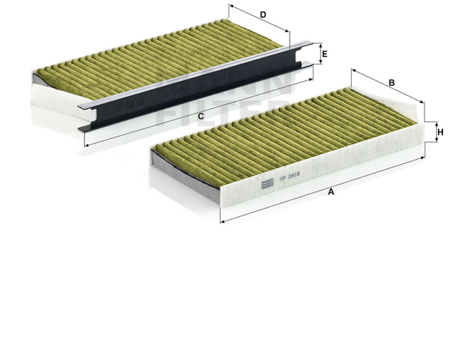 FP 2418-2 cabin air filter element (FreciousPlus)