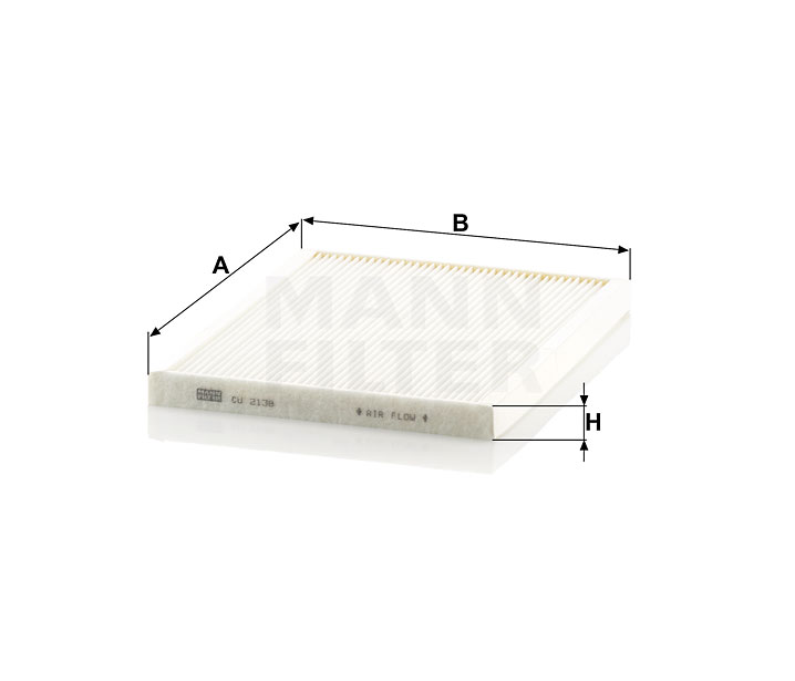 CU 2138 cabin air filter element