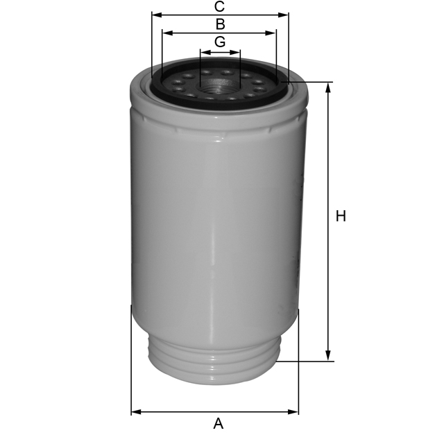 ZP3177F fuel filter spin-on