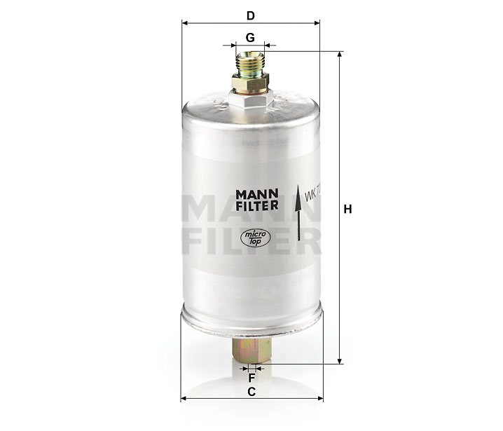 WK 726 fuel filter spin-on