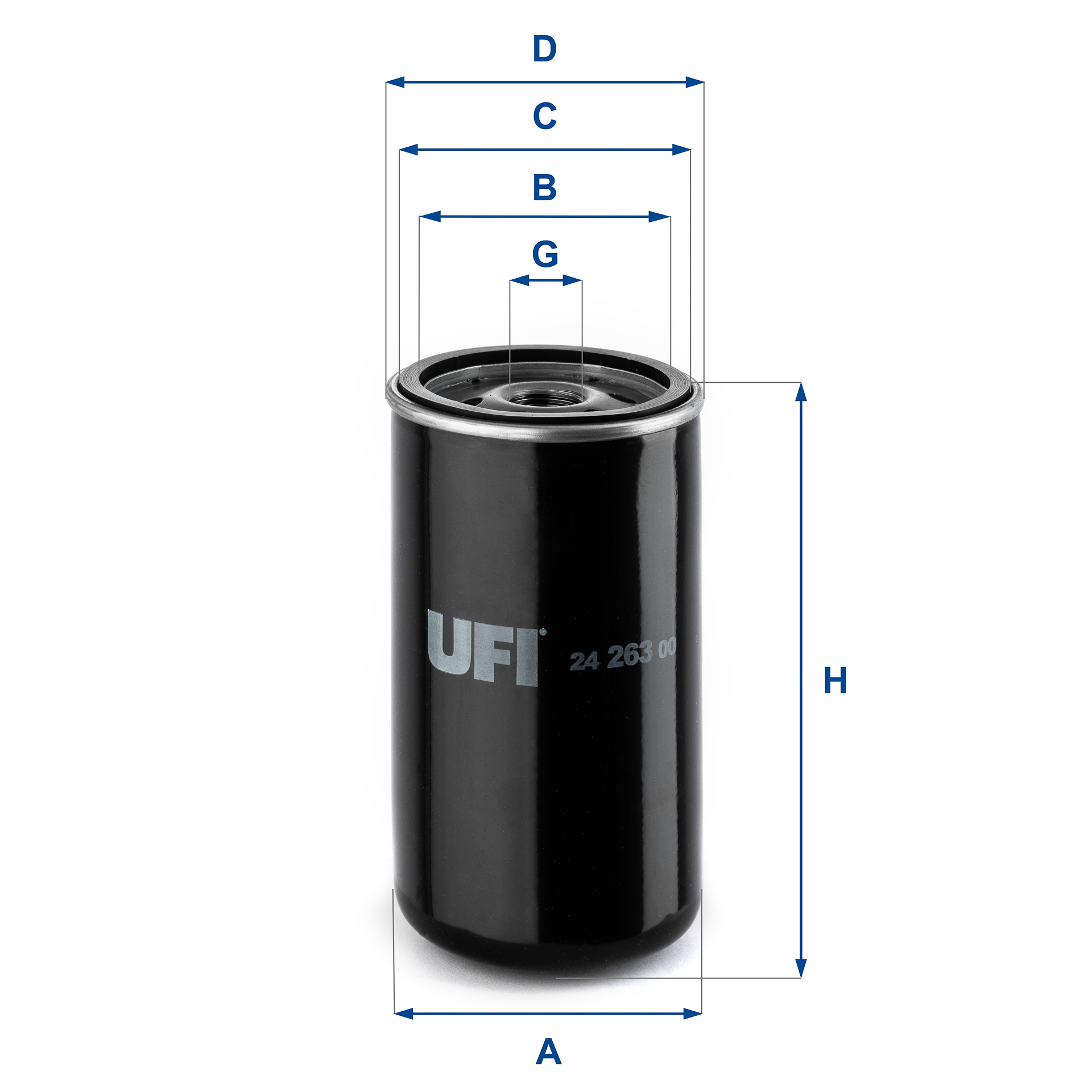 24.263.00 fuel filter spin-on
