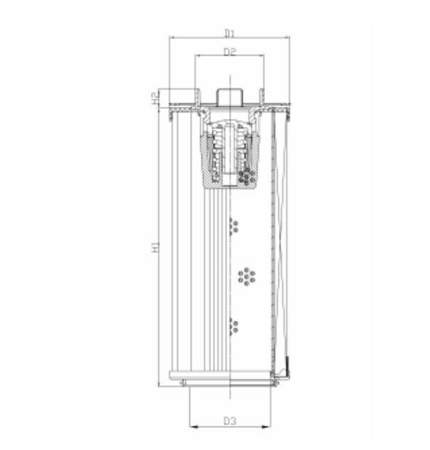 RHR660S100B3/AB1 hydraulic filter element