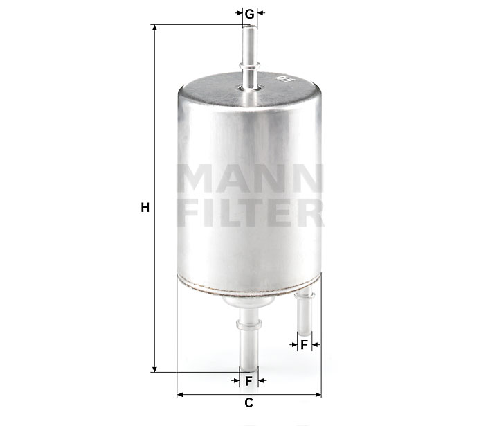 WK 720/4 fuel filter in-line
