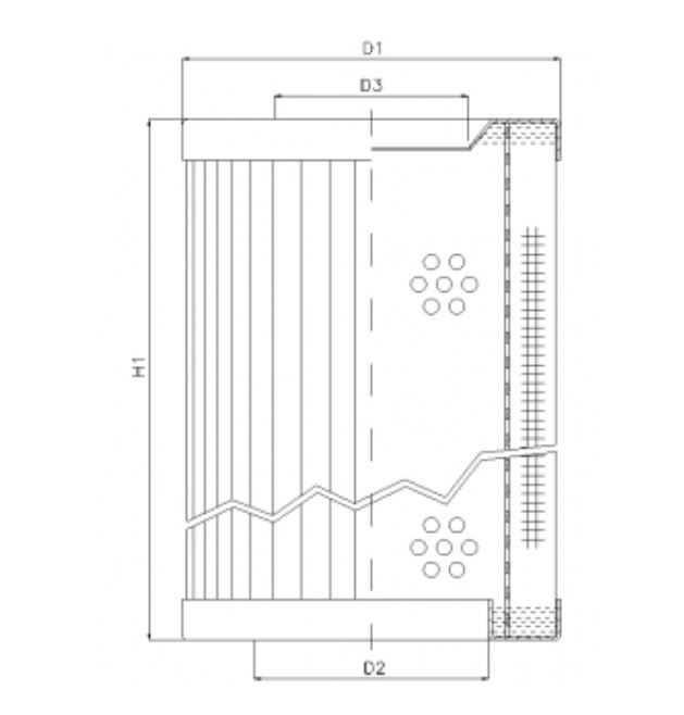 RVR190E05B hydraulic filter element