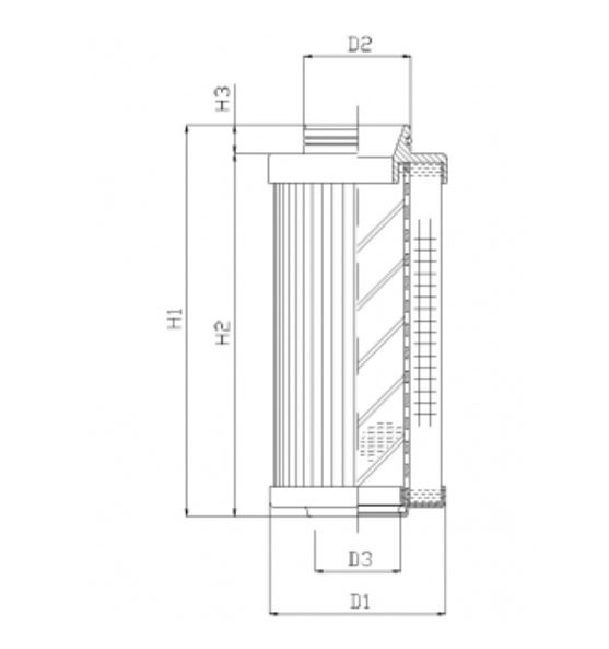 R530T40 hydraulic filter element