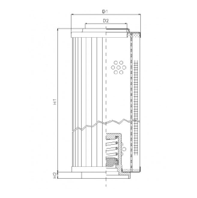 WT1748 hydraulic filter element