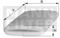 CS 51 air filter element (foam)