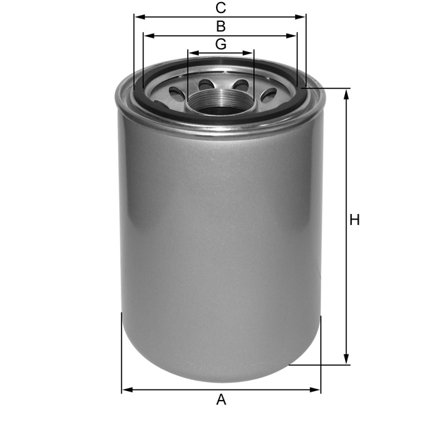 ZP3231MG oil filter spin-on