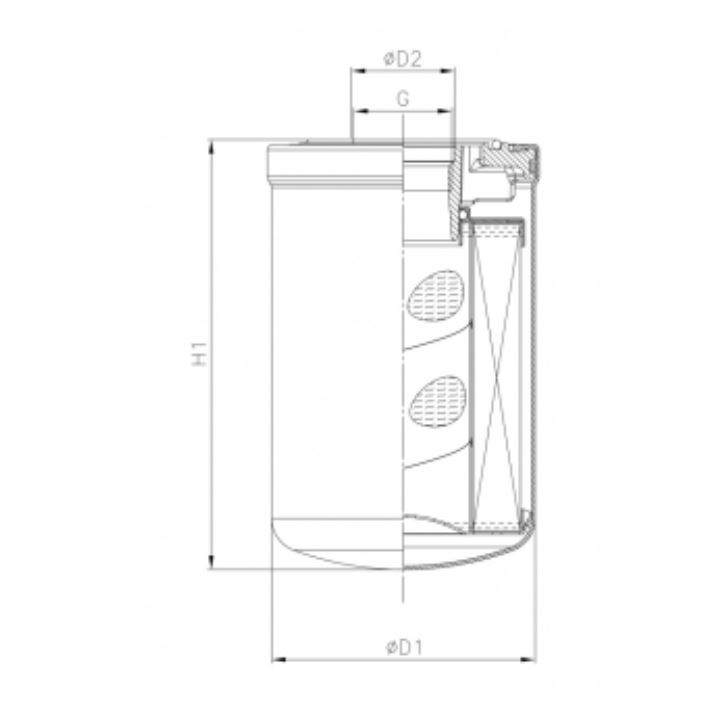 A522C10V0/AB1 hydraulic filter spin-on (HyCLEAN)