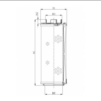 RHR2600G01B0/AB1 hydraulic filter element