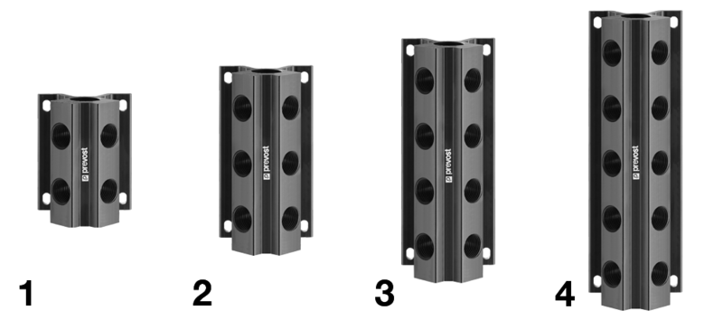MF 104S6 female thread single wall bracket