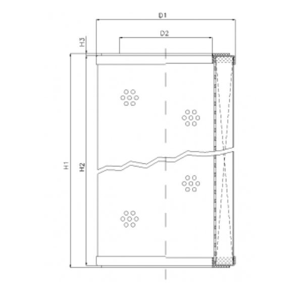 R330G03P hydraulic filter element