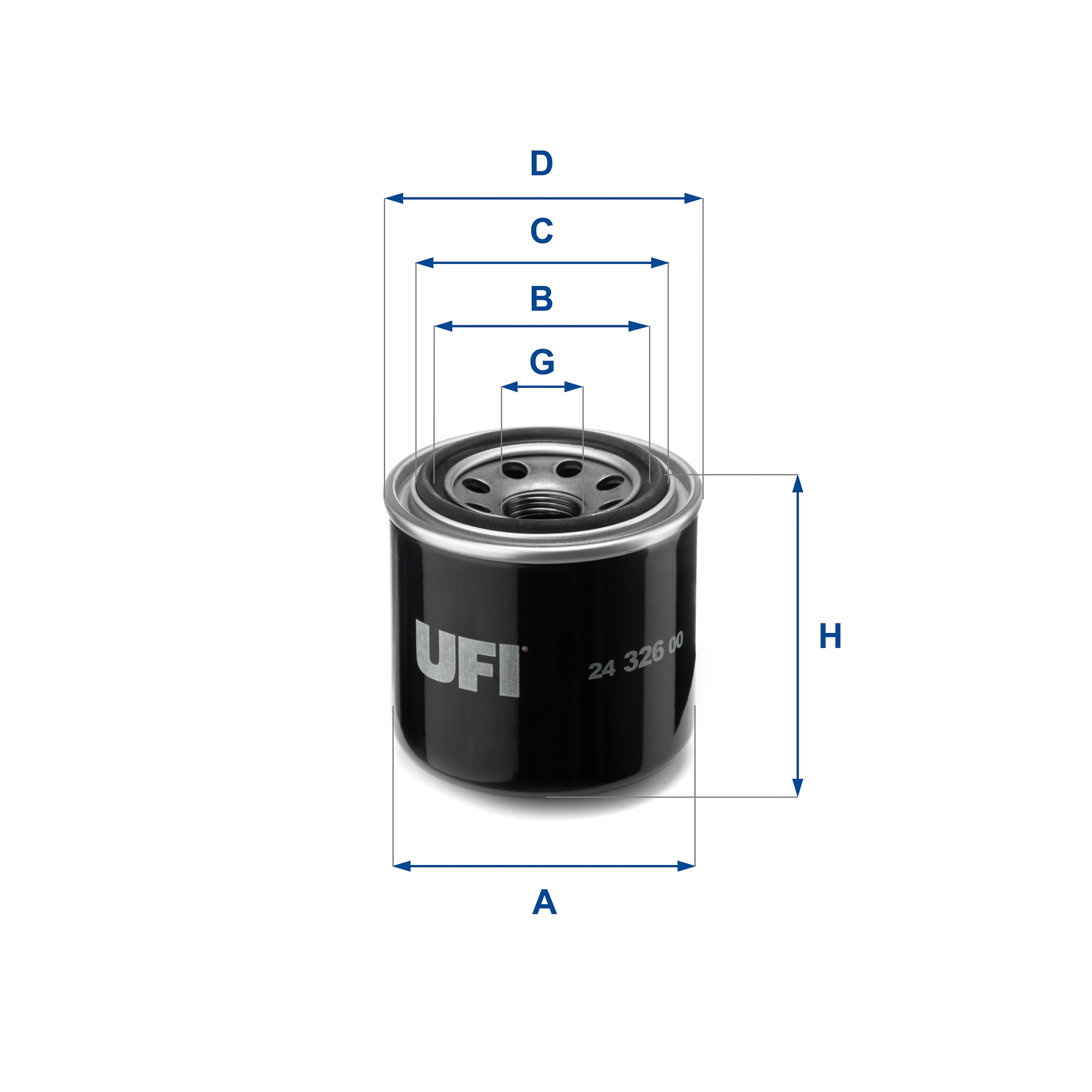24.326.00 fuel filter spin-on
