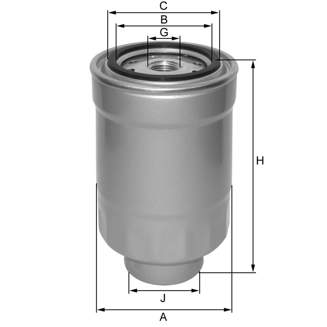 ZP548F fuel filter spin-on