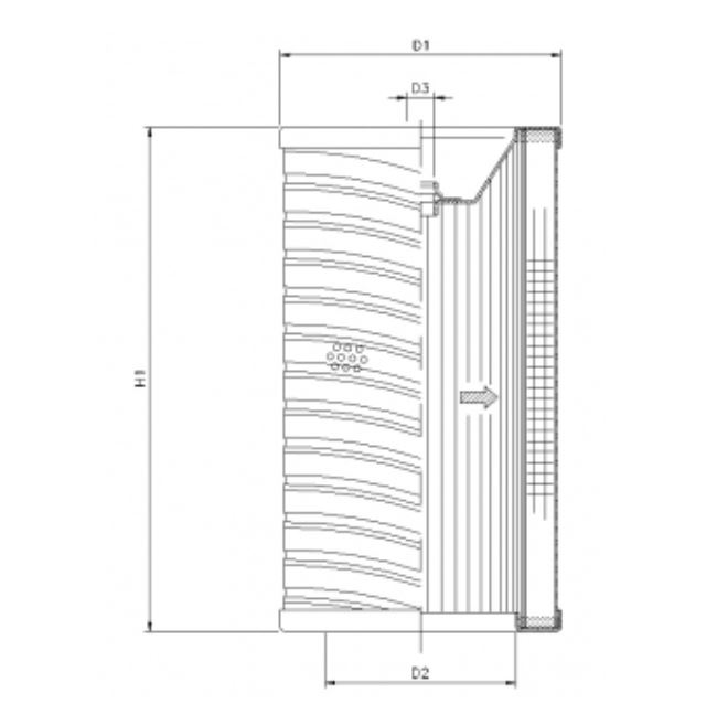 R702T40 hydraulic filter element