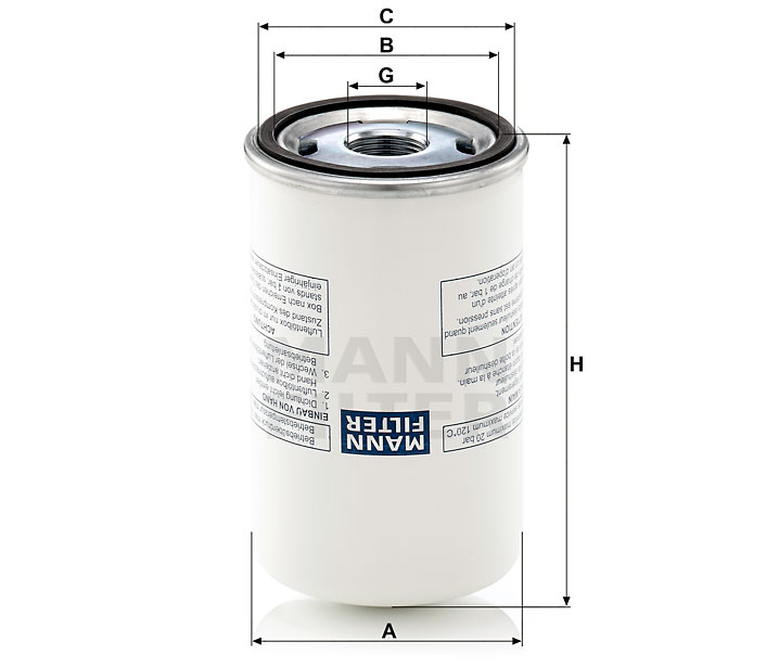 LB 719/4 air/oil separator spin-on